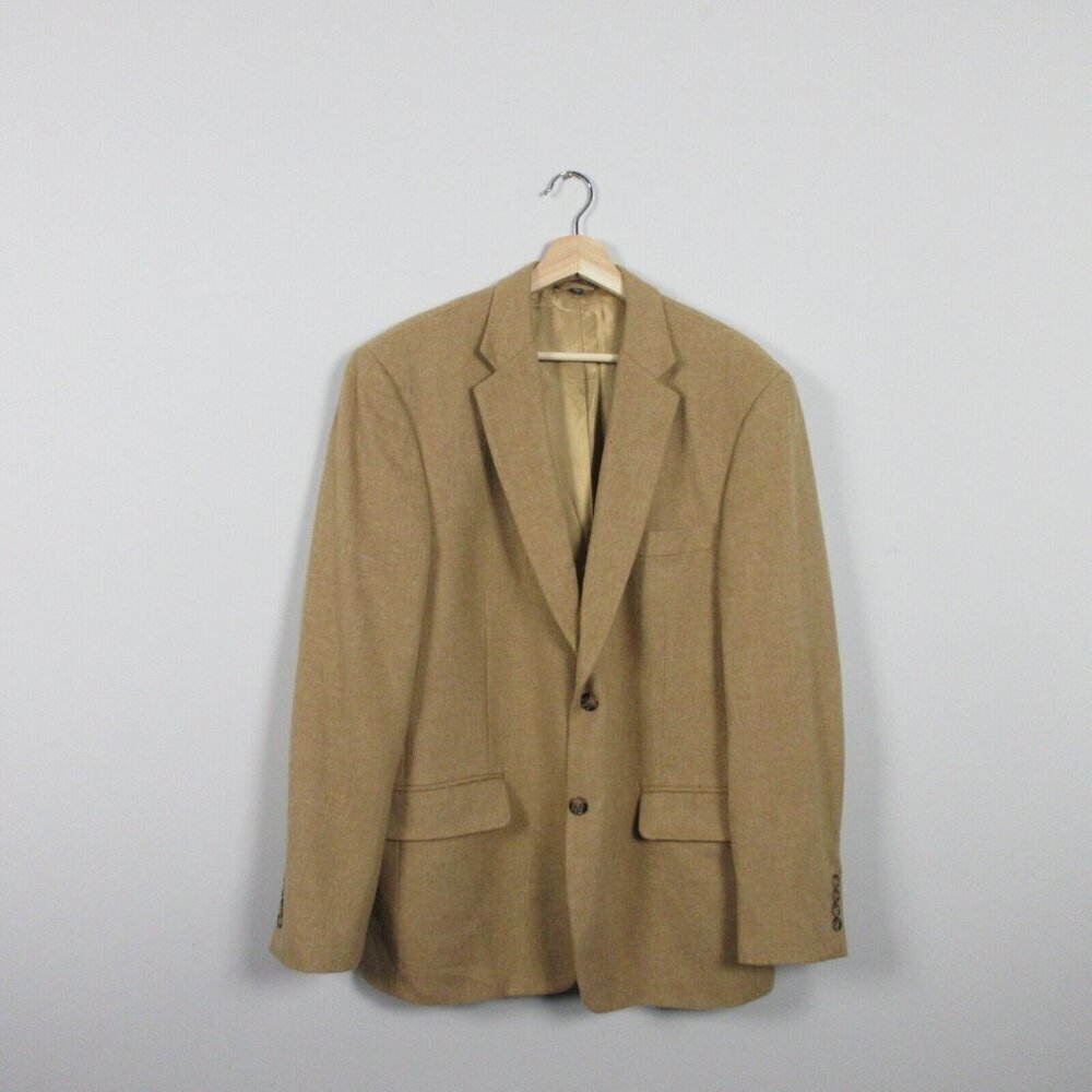 Haspel Puritan Cotter Men's Camel Hair Sport Coat Blazer Casual Tan 42R 898